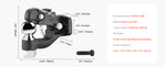 Amocart 20000/30000Lbs Pintle Hook Trailer Receiver Hooks Combination 2-5/16in Hitch Ball fits 2.5-3in Lunette Ring for Truck