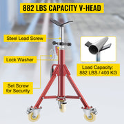 Load image into Gallery viewer, SucceBuy Pipe Holding Stand Folding Tripod Jack 3 Types Heights 12in Pipeworking Supporting Clamped Tool with Roller Head
