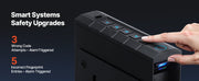 Bild in Galerie-Viewer laden, Amocart Gun Safe Slider Handgun Safe Fingerprint/Password/Key 3-Way Quick Access Case Box with LED for Nightstand Bedside Desk
