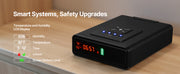 Bild in Galerie-Viewer laden, Amocart Gun Safe Slider Handgun Safe Fingerprint/Password/Key 3-Way Quick Access Case Box with LED for Nightstand Bedside Desk
