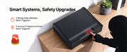Bild in Galerie-Viewer laden, Amocart Gun Safe Slider Handgun Safe Fingerprint/Password/Key 3-Way Quick Access Case Box with LED for Nightstand Bedside Desk
