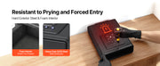 Bild in Galerie-Viewer laden, Amocart Gun Safe Slider Handgun Safe Fingerprint/Password/Key 3-Way Quick Access Case Box with LED for Nightstand Bedside Desk
