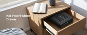 Bild in Galerie-Viewer laden, Amocart Gun Safe Slider Handgun Safe Fingerprint/Password/Key 3-Way Quick Access Case Box with LED for Nightstand Bedside Desk
