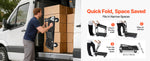 Amocart 700 lbs 2 Tier Foldable Heavy Push Cart Dolly Platform Hand Truck with Wheels Moving Flatbed Cart for Warehouse Garage