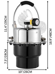 Charger l'image dans la visionneuse de galerie, SucceBuy Kit de purgeur de frein à pression d'air pneumatique, outil de changement d'huile de liquide de frein de voiture avec réservoir de 5L pour la purge du système de freinage et d'embrayage

