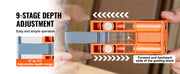 Bild in Galerie-Viewer laden, SucceBuy 56 Pcs Pocket Hole Jig Mini Jig Pocket Hole System with 9" C-clamp Step Drill Wrench Drill Stop Ring Square Drive Bit
