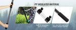 Amocart Manual Pole Saw Extendable Tree Pruner Sharp Steel Blade for Branches Trimming with Lightweight Aluminum Alloy Handle