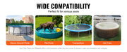 Load image into Gallery viewer, Amocart 18/15Ft Round Pool Cover Solar Covers for Above Ground Pools Safety Pool Cover with Drawstring Design Black
