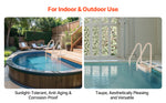 SucceBuy Swimming Pool Ladder Double Handrails Stairs with Non-slip Heavy Duty Steps for 48-54 In Inground & Above-ground Pools