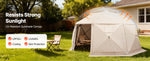 Amocart Pop up Gazebo Screen Tent Camping Canopy Tent w/ Removable Top&Carry Bag Quick-Set&Bite-Proof Screen House Sun Shelter