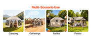 Charger l'image dans la visionneuse de galerie, Amocart Pop up Gazebo Screen Tent Camping Canopy Tent w/ Removable Top&amp;Carry Bag Quick-Set&amp;Bite-Proof Screen House Sun Shelter

