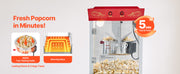 Load image into Gallery viewer, Amocart Popcorn Machine with Cart Stainless Steel Kettle Popcorn Maker with 2-Button Control Glass Wall PC Door 1 Scoop 3 Spoon
