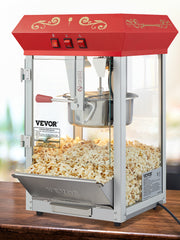 Load image into Gallery viewer, Amocart 8/12Oz Electric Popcorn Maker Commercial Popper Machine  Automatic Corn Cookware with Scoop Spoon SUS304 Heating Tube
