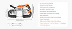 Amocart 20V Portable Band Saw 2.5-In/5-In Deep Cut 360W Bandsaw 0-120/192 m/min Variable Speed with Brushless Motor Hang Hooks