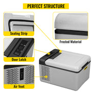 Load image into Gallery viewer, Amocart 9L 15L Car Refrigerator Portable Compressor Fridge Freezer Cooler DC 110-240V AC for RV Travelling Camping Fishing
