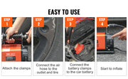 Load image into Gallery viewer, Amocart 12V Portable Tire Inflator 7.06CFM Heavy Duty Air Compressor 150PSI Offroad Air Pump with Adapters for Car SUV RV Truck
