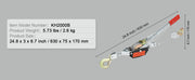 Load image into Gallery viewer, Amocart Come Along Winch 2/4/5 Ton Pulling Capacity Heavy Duty Ratchet Automotive Hoist Power Cable Puller for Vehicle Rescue
