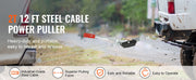 Load image into Gallery viewer, Amocart Come Along Winch 2/4/5 Ton Pulling Capacity Heavy Duty Ratchet Automotive Hoist Power Cable Puller for Vehicle Rescue
