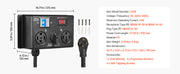 Load image into Gallery viewer, Amocart Manual EV Charging Switch for Dryer &amp; EV 24A Max 240V with Circuit Breaker Real-Time Display Hand-Operated Selector ETL
