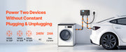 Bild in Galerie-Viewer laden, SucceBuy Manual EV Charging Switch for Dryer &amp; EV 24A Max 240V with Circuit Breaker Real-Time Display Hand-Operated Selector ETL
