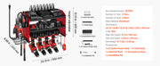 Bild in Galerie-Viewer laden, Amocart 3 Tire Power Tool Organizer Drill Storage Rack with Charging Station &amp; Side Pegboard Tool Organizer for Garage Workshop
