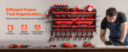 Bild in Galerie-Viewer laden, Amocart 4-Layer Hand Power Tool Organizer Rack Wall Mounted Pegboards Electric Drill Storage Holder for Garage Workshop
