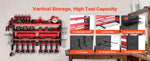 Amocart 4-Layer Hand Power Tool Organizer Rack Wall Mounted Pegboards Electric Drill Storage Holder for Garage Workshop