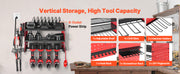 Bild in Galerie-Viewer laden, Amocart 3 Tire Power Tool Organizer Drill Storage Rack with Charging Station &amp; Side Pegboard Tool Organizer for Garage Workshop
