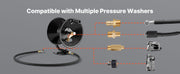 Load image into Gallery viewer, SucceBuy Pressure Washer Hose Reel 50 ftx3/8 in Steel Bracket-Mounted 4000PSI Max Manual Power Hand Crank for Car/Floor Washing

