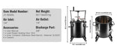 Load image into Gallery viewer, Amocart 10L/15L/20L/30L Spray Paint Pressure Pot Stirring Pot Tank Adjustale Pressure Pressure Pot Paint Tank Spray Gun
