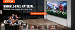 Amocart Projector Screen with Stand 100 120 150 inch 16:9 4K 1080 HD Portable Projection Screen for Home Office Theater Cinema