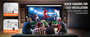 Load image into Gallery viewer, Amocart Electric Motorized Projector Screen 100in16:9 4K 1080 HD Wall Mount Movie Screen for Family Home Office Movie Theater
