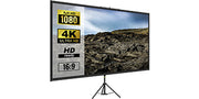 Bild in Galerie-Viewer laden, SucceBuy 60 70 80 90 100 110 in Tripod Projector Screen W/ Stand 16:9 4K HD Portable Home Cinema for Indoor &amp; Outdoor Projection
