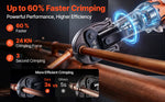 Amocart Press Tool 18V Electric Pipe Crimping Tool for 1/2" 3/4" 1" Copper Pipes Press Tool Kit with 3 Jaws 2Pcs Battery Compatible with Propress