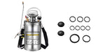 SucceBuy 4-12L Hand Powered Sprayer Stainless Steel Watering Spraying Sprinkling Atomizer Pump Home Garden Cleaning Sprayer