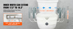 Amocart Raised Toilet Seat 5" Height Raised 350 lbs Weight Capacity for Round &Elongated Toilet Twist Lock Installation Elderly