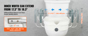Bild in Galerie-Viewer laden, Amocart Raised Toilet Seat 5" Height Raised 350 lbs Weight Capacity for Round &amp;Elongated Toilet Twist Lock Installation Elderly
