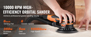 Load image into Gallery viewer, SucceBuy Random Orbital Sander 350W Brushless 10000 PRM 6 Variable Speed Electric Orbital Sander for Woodworking Detail Sanding

