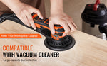 SucceBuy Random Orbital Sander 350W Brushless 10000 PRM 6 Variable Speed Electric Orbital Sander for Woodworking Detail Sanding