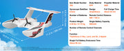 Charger l'image dans la visionneuse de galerie, Amocart EPP Foam RC Plane 2.4G 3CH  Radio Control Aircraft Sea And Air RC Glider Water Land Flying Airplane Toys Gift For Boys
