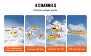 Load image into Gallery viewer, SucceBuy RC Plane 2.4G 4CH Remote Control Airplane with 6-Axis Gyro Stabilizer Aircraft Toy RC Glider for Kids Beginners Gifts
