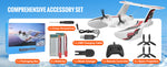 Amocart EPP Foam RC Plane 2.4G 3CH  Radio Control Aircraft Sea And Air RC Glider Water Land Flying Airplane Toys Gift For Boys