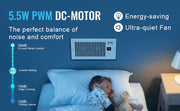 Charger l'image dans la visionneuse de galerie, SucceBuy Extracteur d'air 4x12 pouces, ventilateur de gaine 100CFM, 10 vitesses réglables avec contrôleur intelligent LCD pour mur et sol
