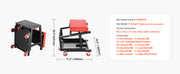 Charger l'image dans la visionneuse de galerie, Amocart Mechanic Stool 300lbs Garage Seat with Wheels 360° Swivel Rolling Workshop Stool with Tool Tray for Garage, Shop Repair
