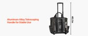 Load image into Gallery viewer, Amocart 110Lbs Rolling Tool Bag 25 Pockets Roller Tool Bag on Wheels with Telescoping Handle Toolbag Organizers for Mechanic
