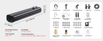 Amocart Roof Rack Water Tank Multi-Dispensing Outdoor Tank  High-Capacity Aluminum Tank with Pressurization Port Fit for Trunk