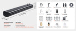 Amocart Roof Rack Water Tank Multi-Dispensing Outdoor Tank  High-Capacity Aluminum Tank with Pressurization Port Fit for Trunk