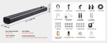 Amocart Roof Rack Water Tank Multi-Dispensing Outdoor Tank  High-Capacity Aluminum Tank with Pressurization Port Fit for Trunk