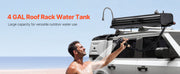 Bild in Galerie-Viewer laden, Amocart Roof Rack Water Tank Multi-Dispensing Outdoor Tank  High-Capacity Aluminum Tank with Pressurization Port Fit for Trunk
