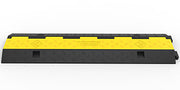 Load image into Gallery viewer, SucceBuy Cable Protector Ramp Wire Cable Cover Cord Guard 2 Channels Rubber + PVC 11000LBS Speed Bump Parking Driveway Traffic
